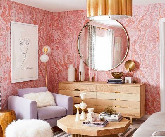 10 Dekorasi Ruang Tamu Serba Pink Bernuansa Feminin